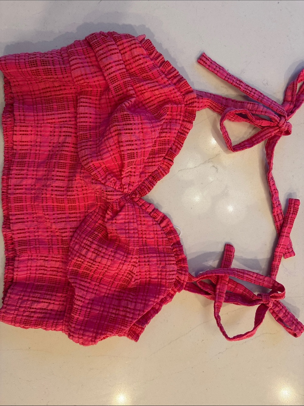 Lovers and Friends Pink Ruffle Top M